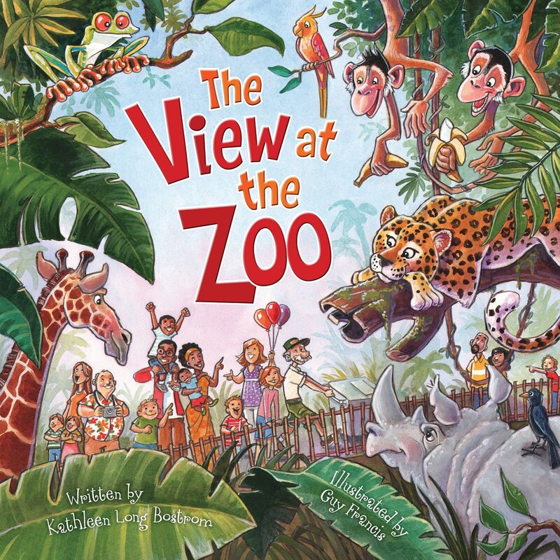 The View At the Zoo, Children's animal book, Children's zoo book, animal picture book, zoo picture book, Kathleen Long Bostrom, Guy Francis