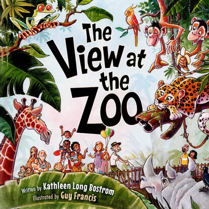 Children's Zoo Book, The View at the Zoo, Kathleen Long Bostrom, Zoo Children's Board Book, Children's Zoo Picture Book, Animal Board Book