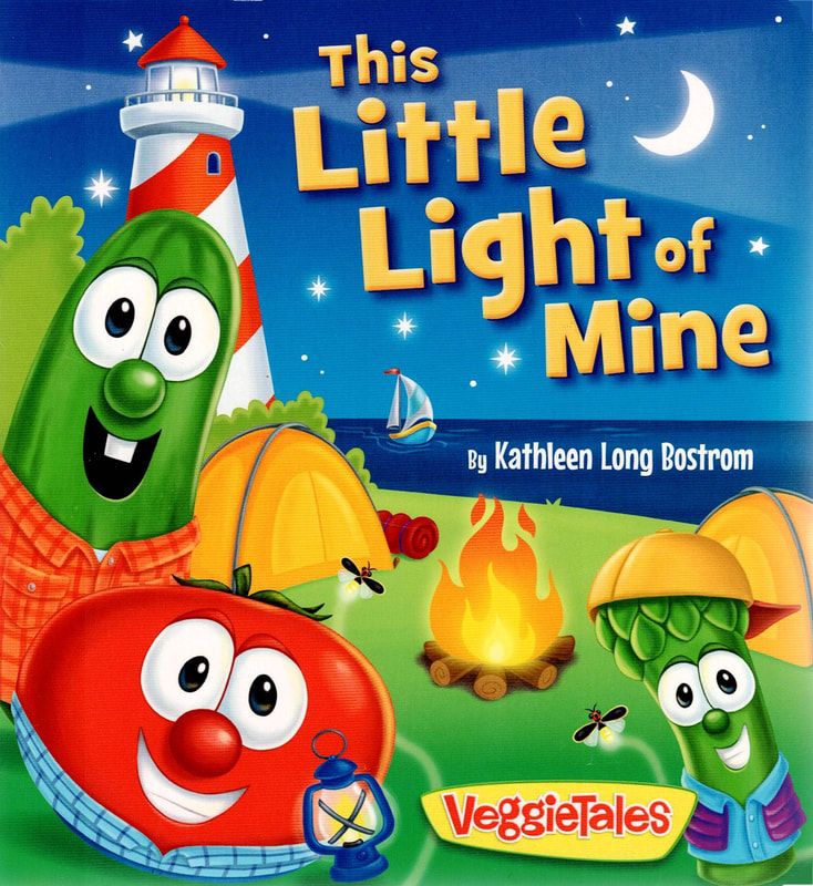 VeggieTales, This Little Light of Mine, Children's board book, Christian Board Book, Kathleen Long Bostrom, Lisa Reed, Kelly Pulley